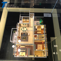 Gran venta de muebles de modelo de escala arquitectónica, modelo de interior en miniatura