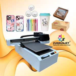 Zunsun tinh thể Nhãn dán máy in dễ dàng hoạt động A1 Máy vẽ impresora kỹ thuật số UV phẳng máy in 6090 véc ni máy in UV phẳng - Product Image 1