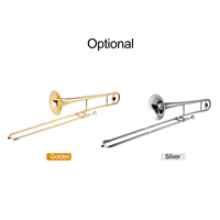 Bb Sib Trombone Instrument Nickle Plated Wind Instrument With Mouthpiece Case Sets