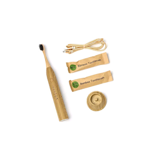 <span class=keywords><strong>Brosse</strong></span> à dents électrique <span class=keywords><strong>rechargeable</strong></span> portable de voyage avec têtes de <span class=keywords><strong>brosse</strong></span> à dents en <span class=keywords><strong>bambou</strong></span> remplaçables - Product Image 2