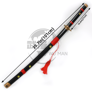 Rouge Noir Couleur One Pieces Adulte Cosplay Roronoa Zoro Épées Arme <span class=keywords><strong>Katana</strong></span> Épées En Bois pour Enfants Jouer - Product Image 2