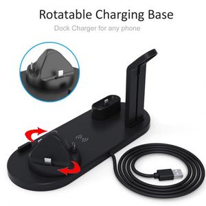 Smart Phone Wireless Charger 5-in-1 Multi-functional <b>Charging</b> Base for Watch and Mobile Phone - Product Image 6
