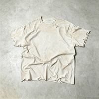 T-shirt personnalisé de haute qualité pour marque de streetwear, logo personnalisé, t-shirt d'été 250 g/m², t-shirt délavé pour marque