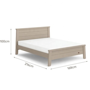 Solo B2B Boori Modern European mobili per camera da letto in legno struttura in legno massello letto matrimoniale Queen Size 150*200 - Product Image 5