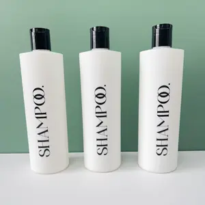 Yeni lüks 415ml peluş dokunmatik inci beyaz renk vücut losyonu şampuan vücut yıkama HDPE plastik şişe