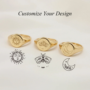 Nhẫn Biểu Tượng Lớn Tùy Chỉnh Nhẫn Bạc Trang Sức Kim Cương Zirconia Đá Vô Địch Punk 925 Bạc - Product Image 4