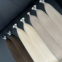 Extensions de cheveux naturels Remy de qualité supérieure, double épaisseur, tissées à la main, invisibles, Genius Weft, 2026 Quality Hair