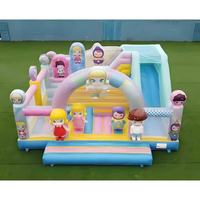 Château gonflable d'aventure commercial personnalisable Ladybug Reddy QY001 4x4M pour extérieur/intérieur avec toboggan et trampoline en PVC