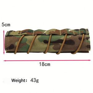 ปลอกหุ้มปืนยิงปืนแบบทนความร้อน Tactical 500D ไนลอน สำหรับป้องกันเสียง ป้องกันความร้อน อุปกรณ์เสริมสำหรับการล่าสัตว์และการยิงปืน - Product Image 4