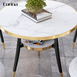 fábrica con cafetería y <span class=keywords><strong>restaurante</strong></span> muebles de diseño moderno de metal de oro mesas <span class=keywords><strong>restaurante</strong></span> mesa de comedor - Product Image 2