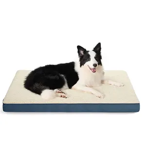 custom memory foam pet bed for small medium and large dogs kennel cat square nest cushion pet bed