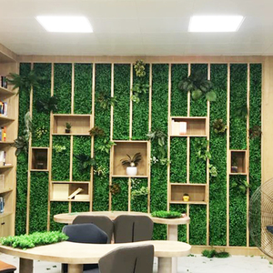 2025 Mới Nhân Tạo Thiết Kế Rừng Gió Màu Xanh Lá Cây Nhà Máy Tường Cho Ngoài Trời Nhà Máy Màu Xanh Lá Cây Tường Tán Lá Trang Trí Cỏ Nhân Tạo - Product Image 6