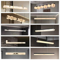 Lustre en bois en forme de rectangle long, LED, hauteur réglable, corps noir, lumière blanche chaude 2700K, éclairage pour salon