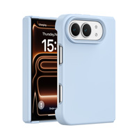 Coque de téléphone en silicone liquide pour iPhone 18 Duo, toucher doux, antichoc, antidérapante, protection contre les rayures, coque fine