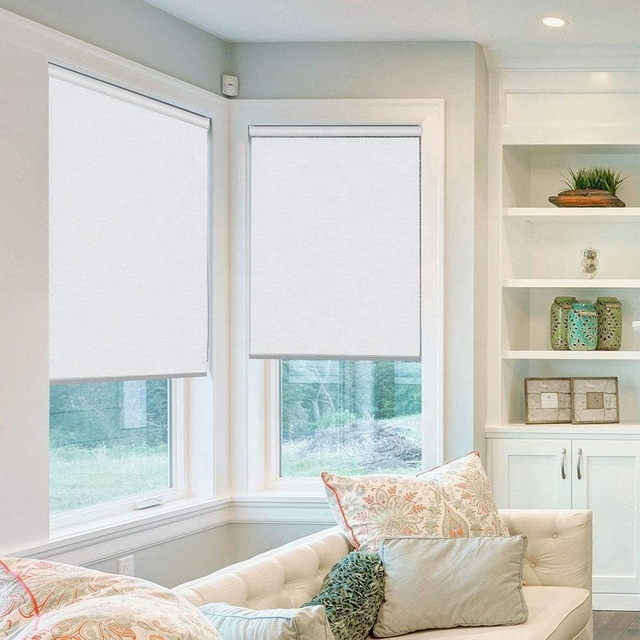 Wholesale Light Adjustment 100% Blackout Roller Blinds 100% Polyester Window Shades 42"W*72"H