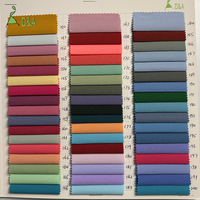 Tissu extensible respirant en mélange de polyester et élasthanne tissé 120 g/m² pour doublure de vêtements et robes, couleur unie