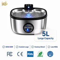 Fontaine à eau pour animaux de compagnie NicePets en acier inoxydable 304 |   Séparateur eau-électricité sans fil |   Fontaine silencieuse anti-brûlure à pompe pour chats et chiens