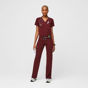 Set di Scrub per allattamento medico elasticizzato femminile di migliore qualità personalizzato per donne uniformi ospedaliere per adulti in poliestere e Rayon Spandex - Product Image 5