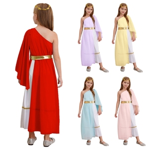Disfraz de Princesa Griega Antigua para Niñas de 6 a 16 Años, Vestido Fluido para Cosplay, Fiestas Temáticas y Actuaciones Escénicas - Product Image 1
