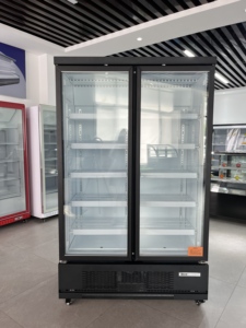 <span class=keywords><strong>Congélateur</strong></span> <span class=keywords><strong>vertical</strong></span> commercial de luxe avec refroidissement par air, sans givre, 2 portes, étagères réglables pour le stockage de la viande - Product Image 3