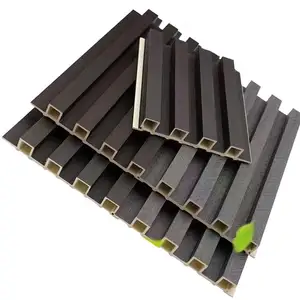 Commercio all'ingrosso della fabbrica 4D legno duro decorazione pannelli di parete rialzati in metallo-parete-rivestimento-pannello Duraclad Pvc pannelli di parete