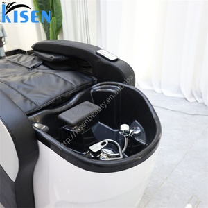 KISEN Lit de Spa Électrique Automatique de Luxe avec Thérapie par l'Eau et Chaise de Massage-Shampoing pour Salon et Barbier, Table de Massage - Product Image 3