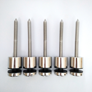 مسامير تثبيت زجاجية دائرية بتصميم عصري لجميع أنواع الدرابزين الزجاجي الجانبي بالجملة - Product Image 2