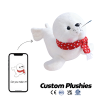 Peluche personnalisée Lion de mer, jouet en peluche mignon, animaux en peluche, design personnalisé, cadeau doux pour enfants, jouet de Noël, vente en gros, OEM personnalisé