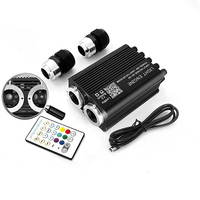 Kit de plafonnier Starlight, lumières LED à fibres optiques, aluminium, 12V RGBW, IP68, durée de vie de 50 000 heures, CRI 80