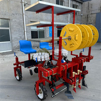 Transplanteuse agricole à deux rangs pour légumes, patates douces, tomates, oignons, ananas, avec boîte de vitesses, haute productivité