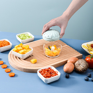 Mini Garlic Mincer Manual <b>Meat</b> <b>Grinder</b> For Baby Food And Kitchen Use 200Ml Capacity With Lid - Product Image 2