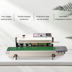 חומר סרט שונים חום מכונת איטום חטיפים אריזה טריים מתכווננת טמפרטורה אופקי מכונת איטום רציף - Product Image 3