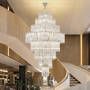 <span class=keywords><strong>Lustre</strong></span> en cristal de luxe pour villa duplex, grand luminaire suspendu pour hall d'hôtel haut de gamme, salon, salle de bal, éclairage moderne - Product Image 2