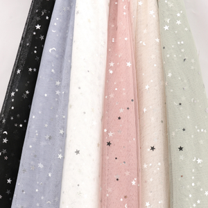Packaging Materials Custom air Mesh Lace Fabric Starry Moon Tulle for Decoration - Product Image 1
