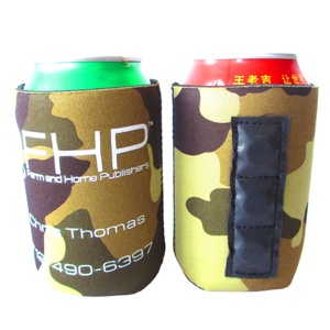Wholesale Custom Camouflage Leopard Print Neoprene Beer Can for Koozy Magnetic Can Coozy <b>Collapsible</b> Cooler Bag Stubby Holder - Product Image 4