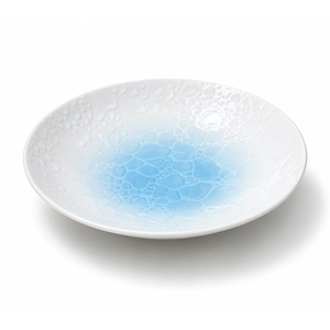 Assiettes de service blanches pour restaurant, esthétique intemporelle, magnifiquement conçues, en céramique, pour mariage - Product Image 1