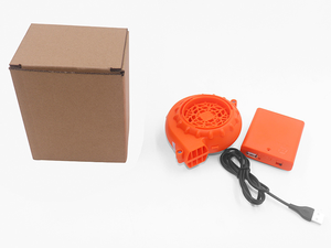 Plastik bıçaklı şişme kostümler pil paketi için kırmızı rüzgar USB yedek hava üfleme fanı - Product Image 6