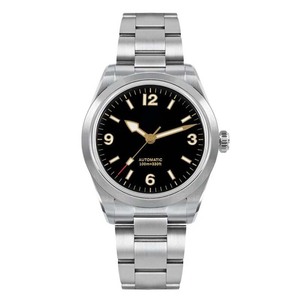 Reloj de Pulsera para Hombre de 38 mm con Esfera Esmaltada, Logotipo Personalizado, Mecánico Automático, Sumergible, con Revestimiento Superluminoso - Product Image 1