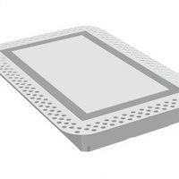 Grille de ventilation murale encastrée minimaliste en acier massif pour retour d'air CVC, personnalisable, moderne, avec débit d'air réglable pour maison ou plafond