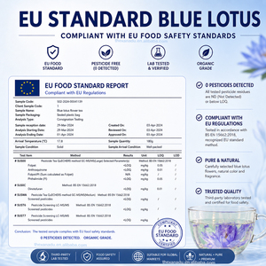 Pétalos de Flor de Loto Azul, Flor de Sueño Lúcido, Nymphaea Caerulea Seca, Estándar Europeo, Hierba Asiática para Fumar/Té/Adorno - Product Image 2