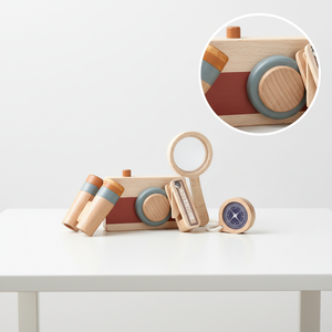 Kit de jeu d'aventure en bois Montessori pour les enfants de 2 à 4 ans - Jouets éducatifs d'extérieur pour les tout-petits, apprentissage précoce, ensemble de découverte de la <span class=keywords><strong>nature</strong></span> - Product Image 6