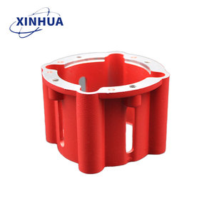 XINHUA Motor Housing ADC12 Aluminum Die <b>Casting</b> Custom Parts <b>Powder</b> Coated Red For Motor Accessories - Product Image 2
