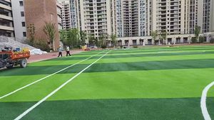 Terrain de football en gazon artificiel - Gazon de qualité supérieure en PP souple, respectueux de l'environnement, personnalisable, terrains de sport, aires de jeux, prix d'usine - Product Image 2