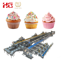 Ligne de production de gâteaux automatiques entièrement automatisée pour gâteaux en papier, gâteaux fourrés et gâteaux de forme personnalisée, machine à fabriquer des gâteaux