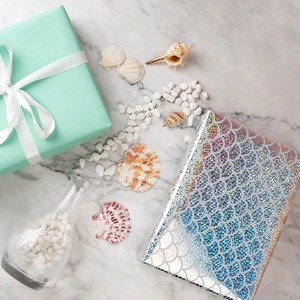 Custom Double-Sided Metallized Mermaid Scale <b>Pattern</b> Eco-Friendly Recyclable Art <b>Paper</b> Roll for Gift Craft Packaging Digital - Product Image 2