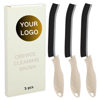 Nettoyage ménager des crevasses 3 en 1 Brosse à poils durs Gap Dead Corner Crevice Gap Cleaning Brush