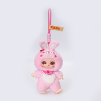 Porte-clés Lapin en Peluche Styles Variés, Breloques de Sac Animaux en Peluche Mignons Kawaii, Accessoires Porte-clés Mini Breloques de Sac