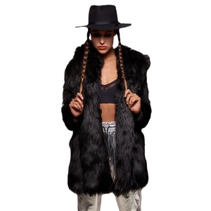 Abrigo de piel sintética para mujer de nuevo estilo 2025, manga larga, con capucha, grueso, cálido, chaqueta de piel ajustada, estilo europeo y americano - Product Image 5