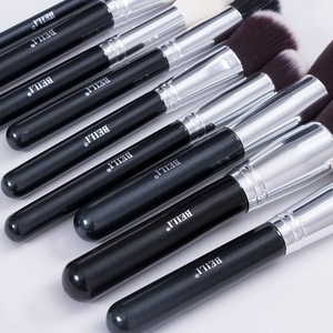 Porta Brochas de Maquillaje de Madera Negra con Logotipo Personalizado de Alta Calidad <span class=keywords><strong>para</strong></span> Pinceles de Maquillaje <span class=keywords><strong>para</strong></span> Niñas, con Espacio <span class=keywords><strong>para</strong></span> Corrector, MOQ Bajo - Product Image 3