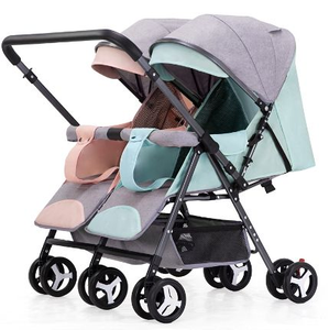 Fabbrica di JXB all'ingrosso Modulare leggero a sei ruote pieghevole doppio carrello per bambini gemelli <span class=keywords><strong>passeggino</strong></span> per bambino - Product Image 6